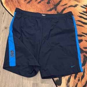 Nike swim trunks blue